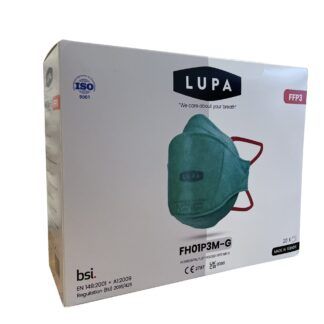 LUPA Green FFP3 Unvavled Face Mask (FH01P3M-G)