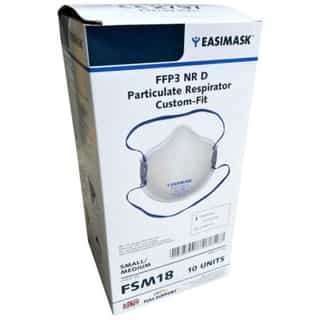 Easimask FSM18 FFP3 Unvalved Cup Shape Face Mask - MRI Safe - Box of 10